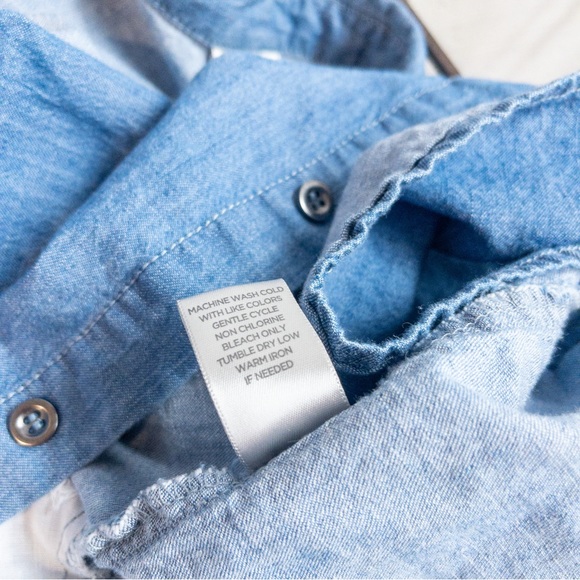 Avenue Denim Button-Up Tunic - Picture 10 of 10